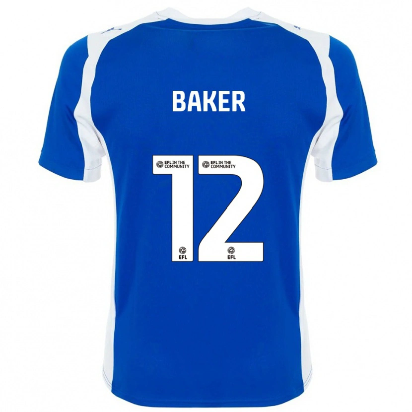 Danxen Homem Camisola Tegen Baker #12 Azul Branco Principal 2025/26 Camisa Brasil