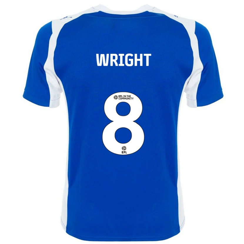 Danxen Homem Camisola Callum Wright #8 Azul Branco Principal 2025/26 Camisa Brasil