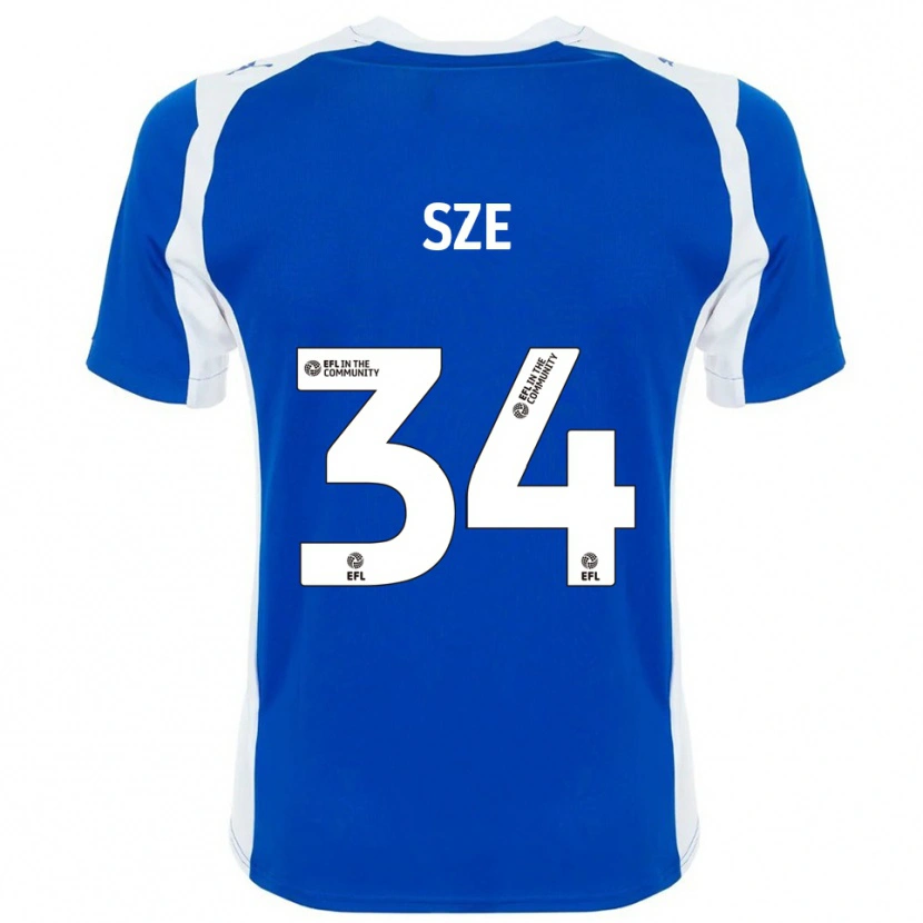 Danxen Homem Camisola Chris Sze #34 Azul Branco Principal 2025/26 Camisa Brasil
