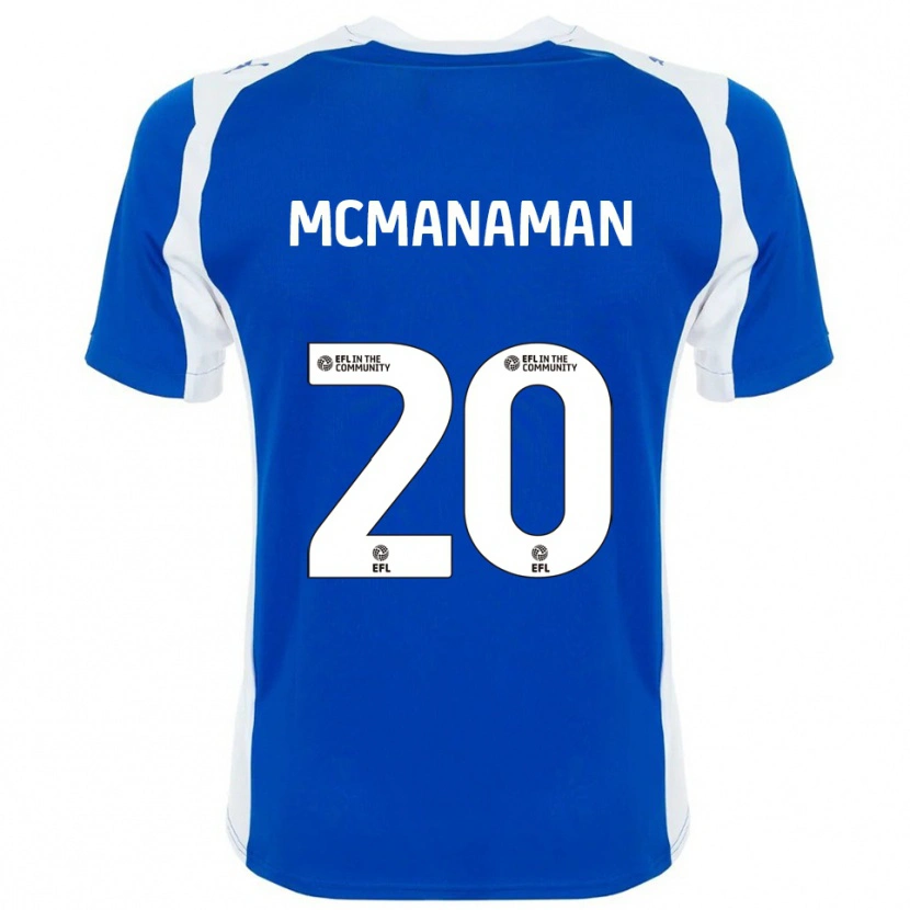 Danxen Homem Camisola Callum Mcmanaman #20 Azul Branco Principal 2025/26 Camisa Brasil