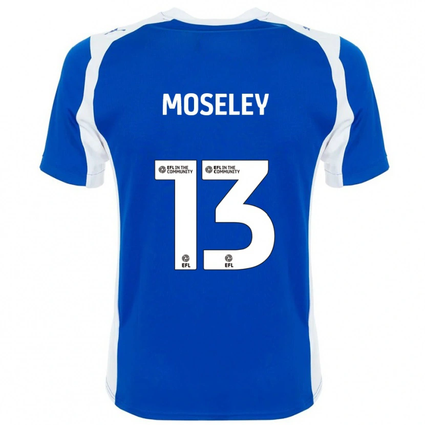 Danxen Homem Camisola Faye Moseley #13 Azul Branco Principal 2025/26 Camisa Brasil