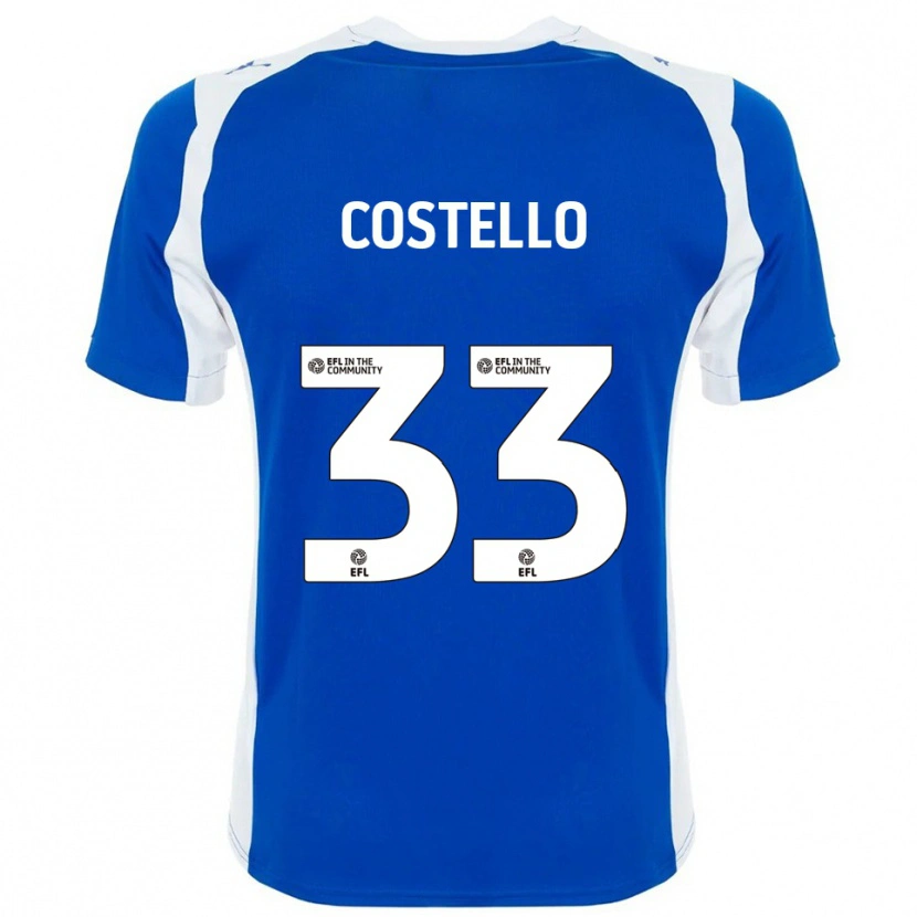 Danxen Homem Camisola Tom Costello #33 Azul Branco Principal 2025/26 Camisa Brasil