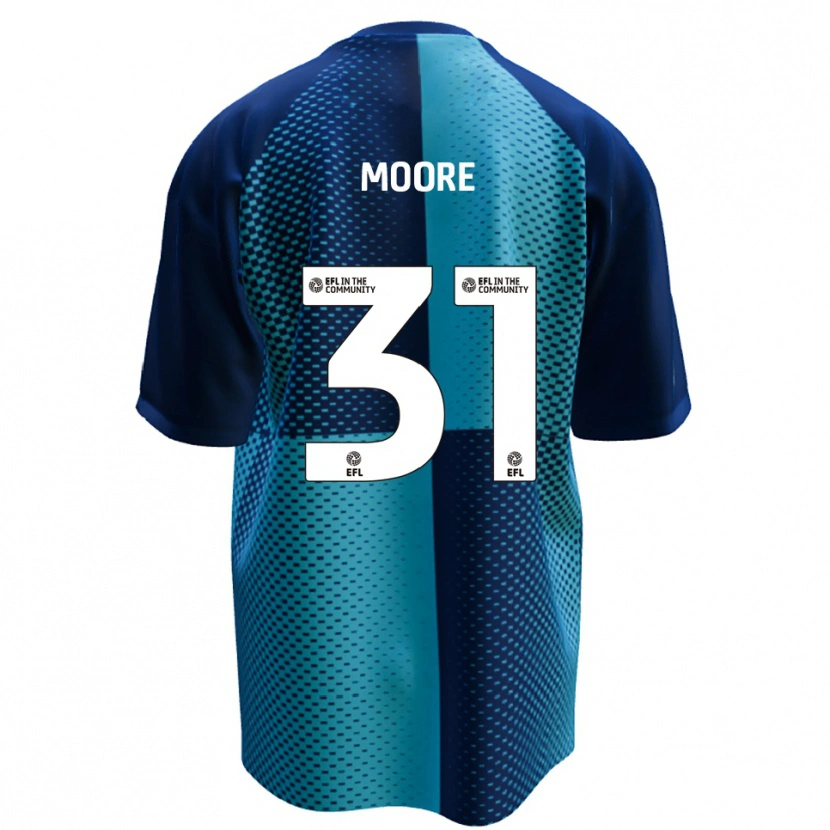 Danxen Homem Camisola Stuart Moore #31 Azul Azul Celeste Principal 2025/26 Camisa Brasil