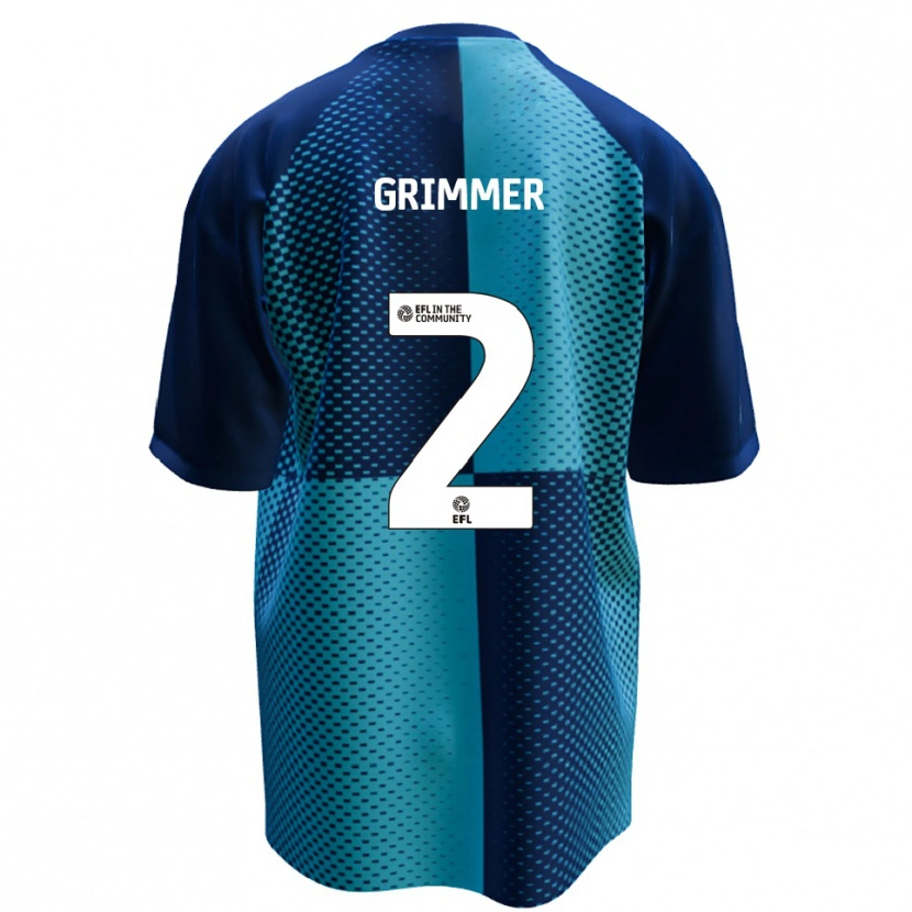 Danxen Homem Camisola Jack Grimmer #2 Azul Azul Celeste Principal 2025/26 Camisa Brasil