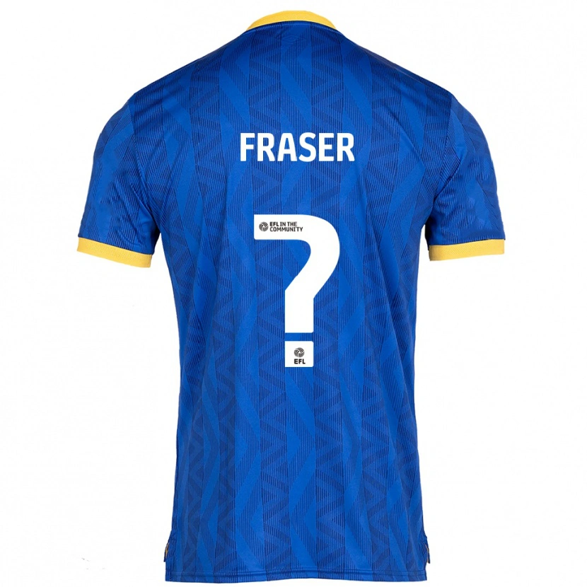 Danxen Homem Camisola Finlay Fraser #0 Azul Marinho Amarelo Principal 2025/26 Camisa Brasil