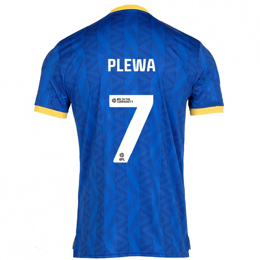 Danxen Homem Camisola Emma Plewa #7 Azul Marinho Amarelo Principal 2025/26 Camisa Brasil