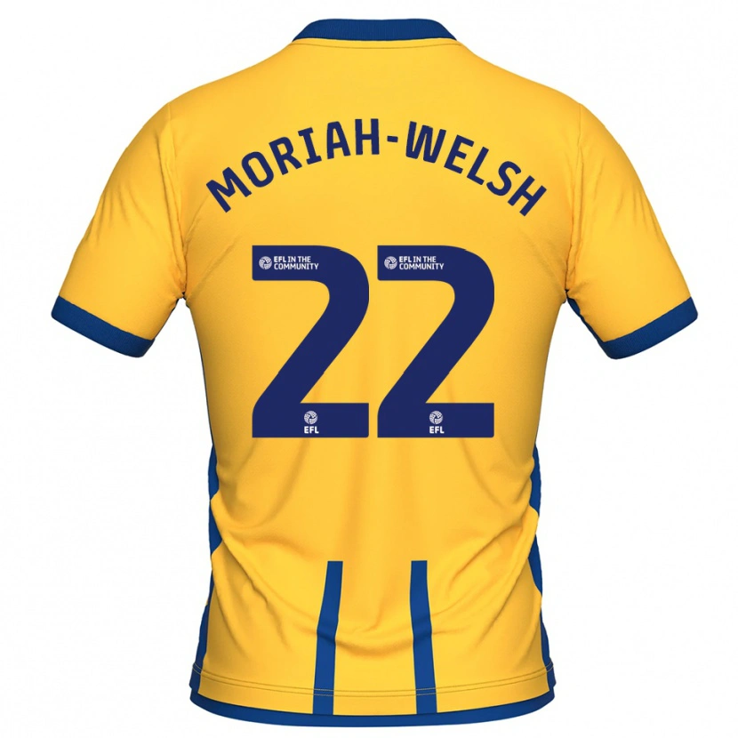 Danxen Homem Camisola Nathan Moriah-Welsh #22 Amarelo Azul Principal 2025/26 Camisa Brasil