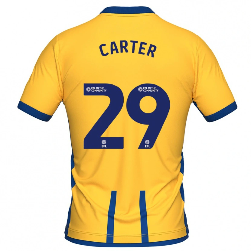 Danxen Homem Camisola Charlie Carter #29 Amarelo Azul Principal 2025/26 Camisa Brasil