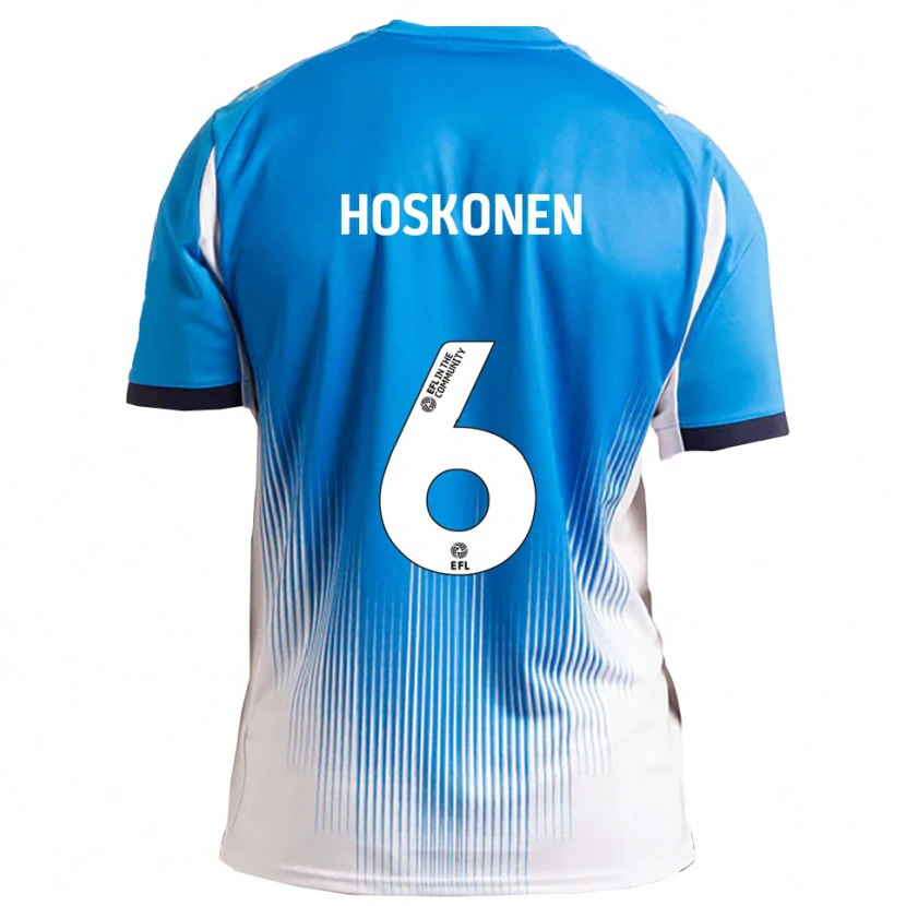 Danxen Homem Camisola Arttu Hoskonen #6 Azul Branco Principal 2025/26 Camisa Brasil