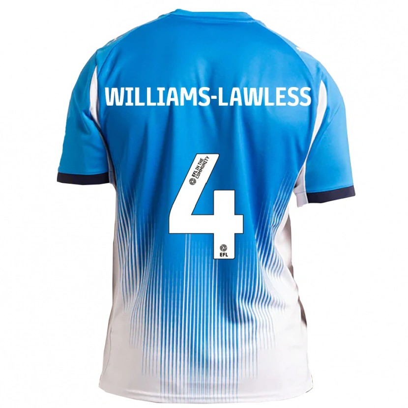 Danxen Homem Camisola John Williams-Lawless #4 Azul Branco Principal 2025/26 Camisa Brasil