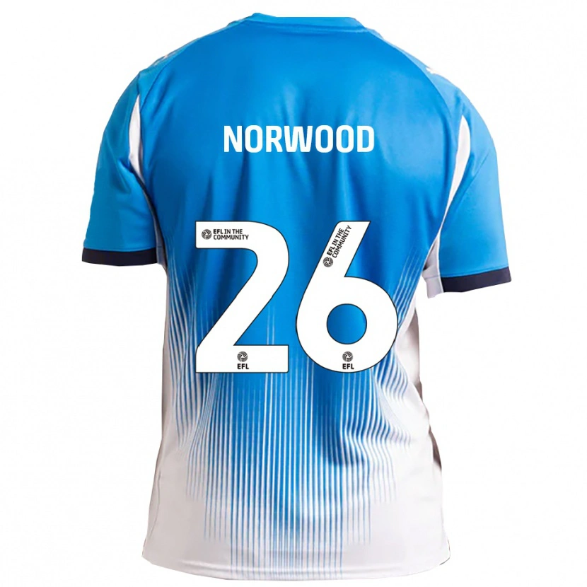 Danxen Homem Camisola Oliver Norwood #26 Azul Branco Principal 2025/26 Camisa Brasil