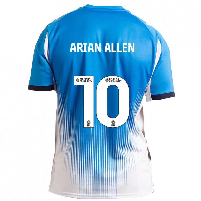Danxen Homem Camisola Arian Allen #10 Azul Branco Principal 2025/26 Camisa Brasil