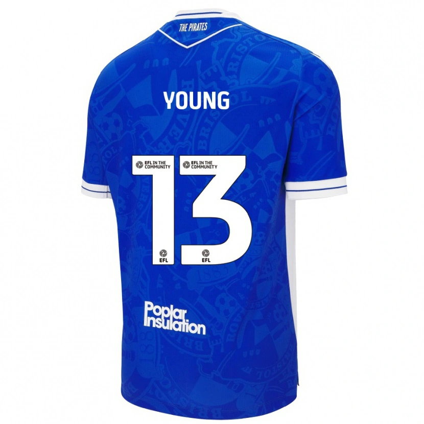 Danxen Homem Camisola Brad Young #13 Azul Branco Principal 2025/26 Camisa Brasil