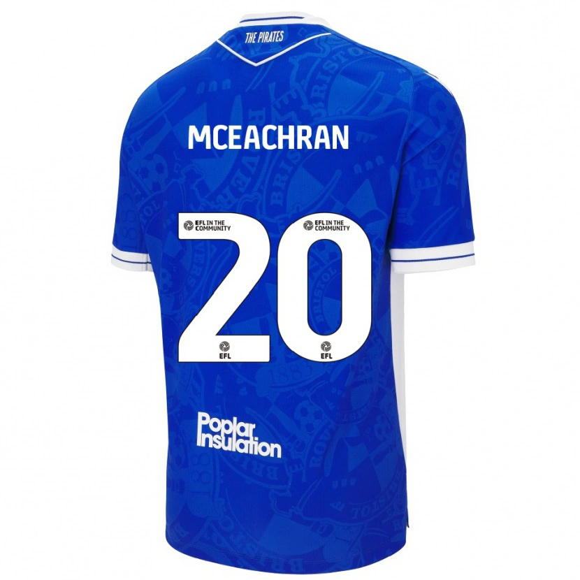 Danxen Homem Camisola Josh Mceachran #20 Azul Branco Principal 2025/26 Camisa Brasil