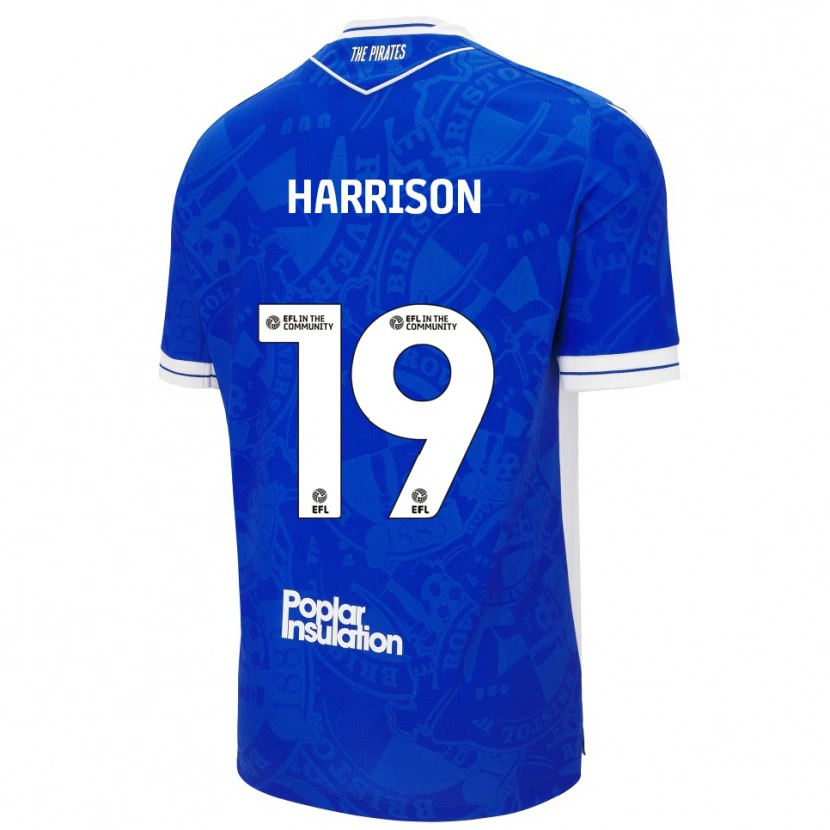Danxen Homem Camisola Ellis Harrison #19 Azul Branco Principal 2025/26 Camisa Brasil