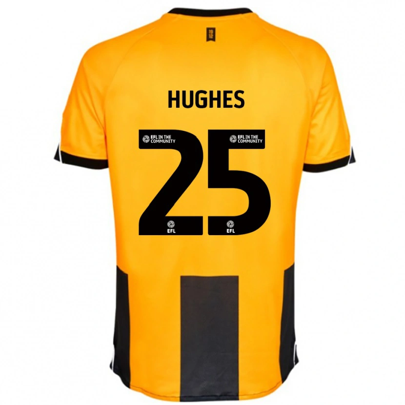 Danxen Homem Camisola Ben Hughes #25 Laranja Preto Principal 2025/26 Camisa Brasil