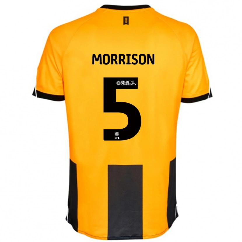 Danxen Homem Camisola Michael Morrison #5 Laranja Preto Principal 2025/26 Camisa Brasil