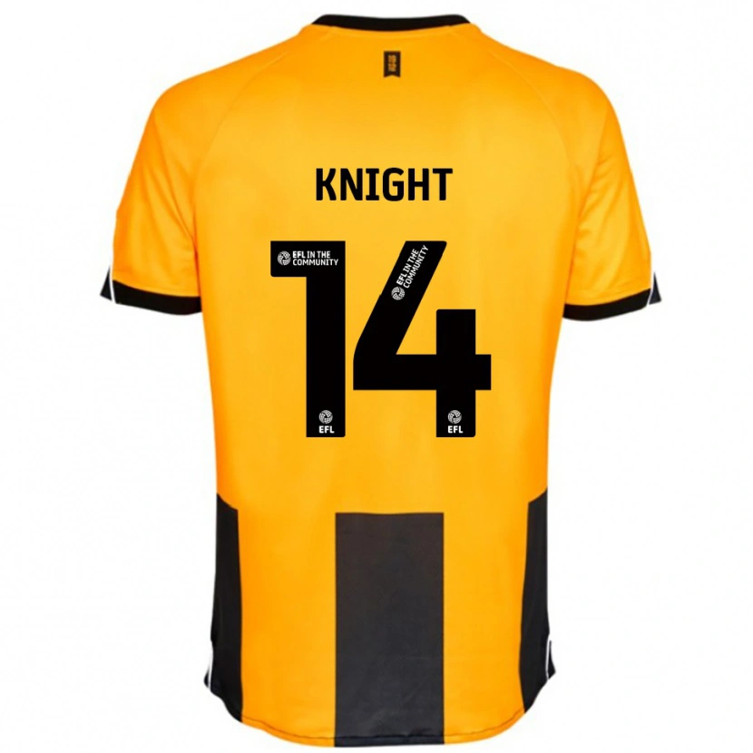 Danxen Homem Camisola Ben Knight #14 Laranja Preto Principal 2025/26 Camisa Brasil