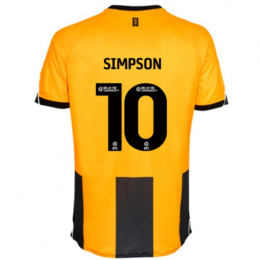 Danxen Homem Camisola Harley-Jean Simpson #10 Laranja Preto Principal 2025/26 Camisa Brasil