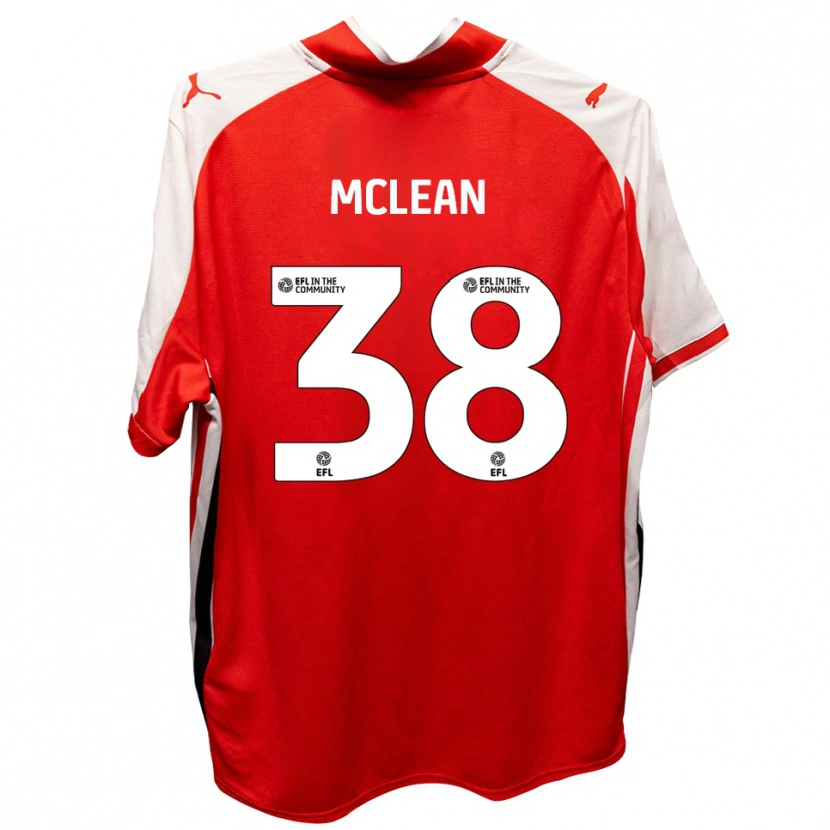 Danxen Homem Camisola Crispin Mclean #38 Vermelho Branco Principal 2025/26 Camisa Brasil