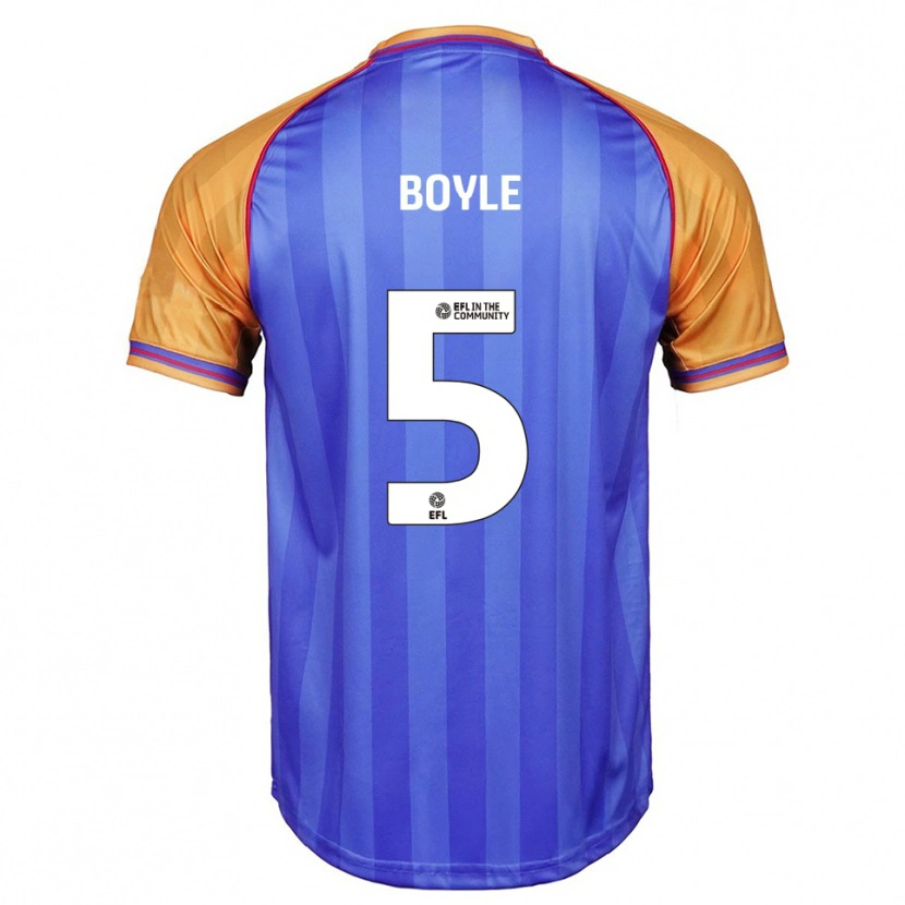 Danxen Homem Camisola Will Boyle #5 Azul Laranja Principal 2025/26 Camisa Brasil
