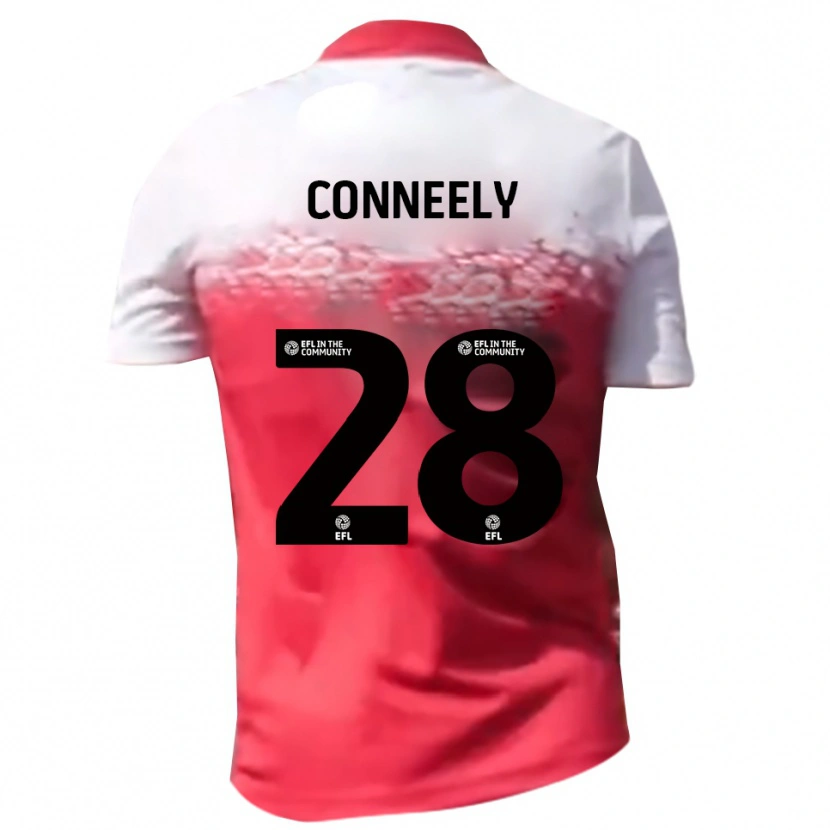 Danxen Homem Camisola Seamus Conneely #28 Vermelho Branco Principal 2025/26 Camisa Brasil