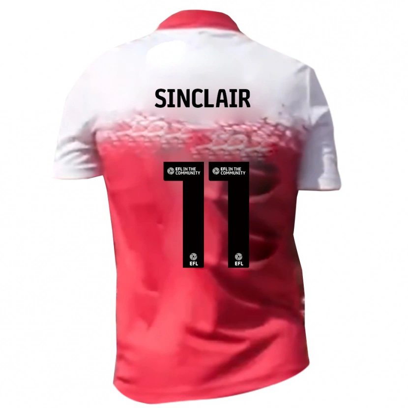 Danxen Homem Camisola Isaac Sinclair #11 Vermelho Branco Principal 2025/26 Camisa Brasil