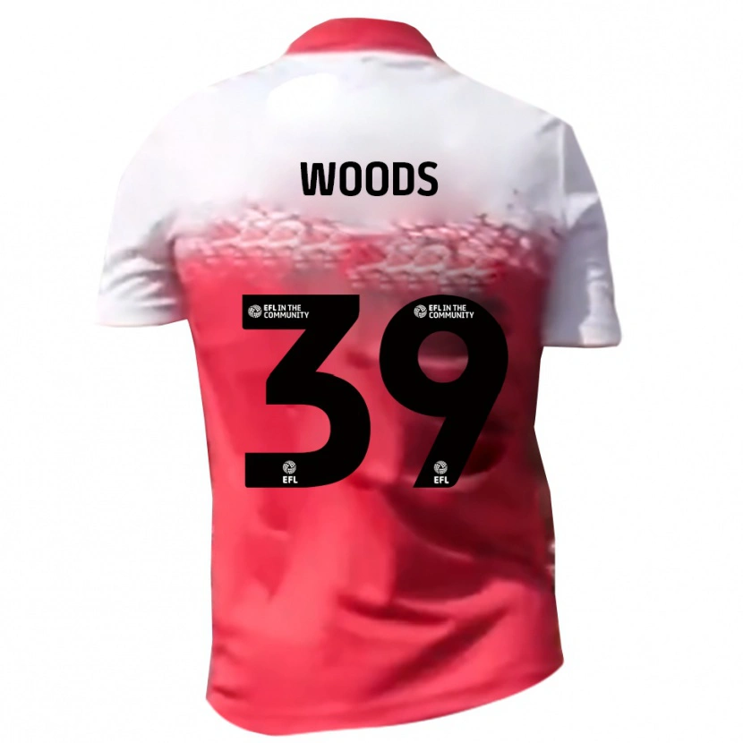 Danxen Homem Camisola Josh Woods #39 Vermelho Branco Principal 2025/26 Camisa Brasil