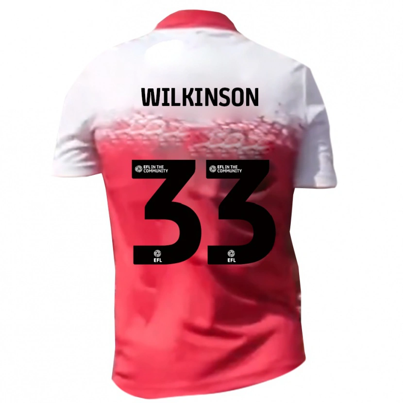 Danxen Homem Camisola Finlay Wilkinson #33 Vermelho Branco Principal 2025/26 Camisa Brasil