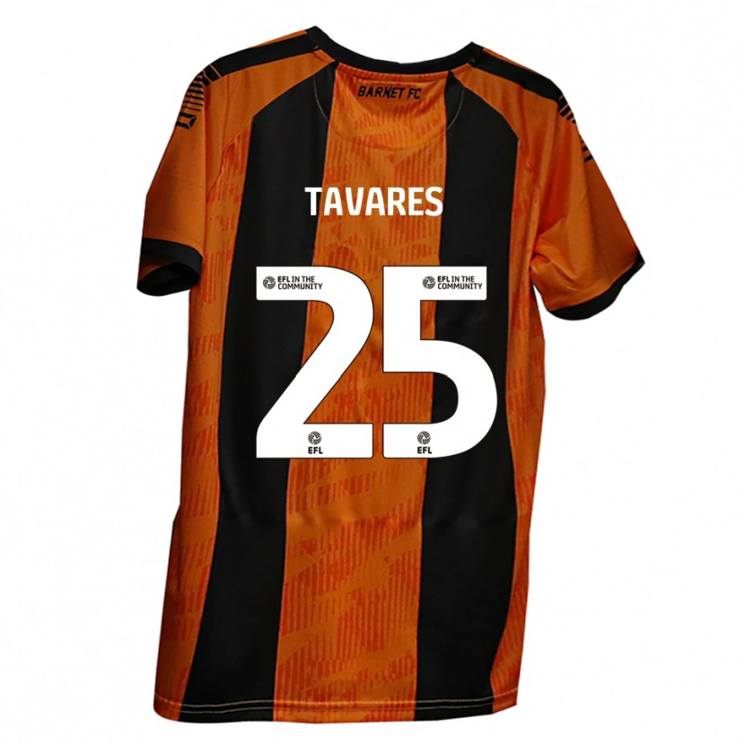 Danxen Homem Camisola Nikola Tavares #25 Laranja Preto Principal 2025/26 Camisa Brasil