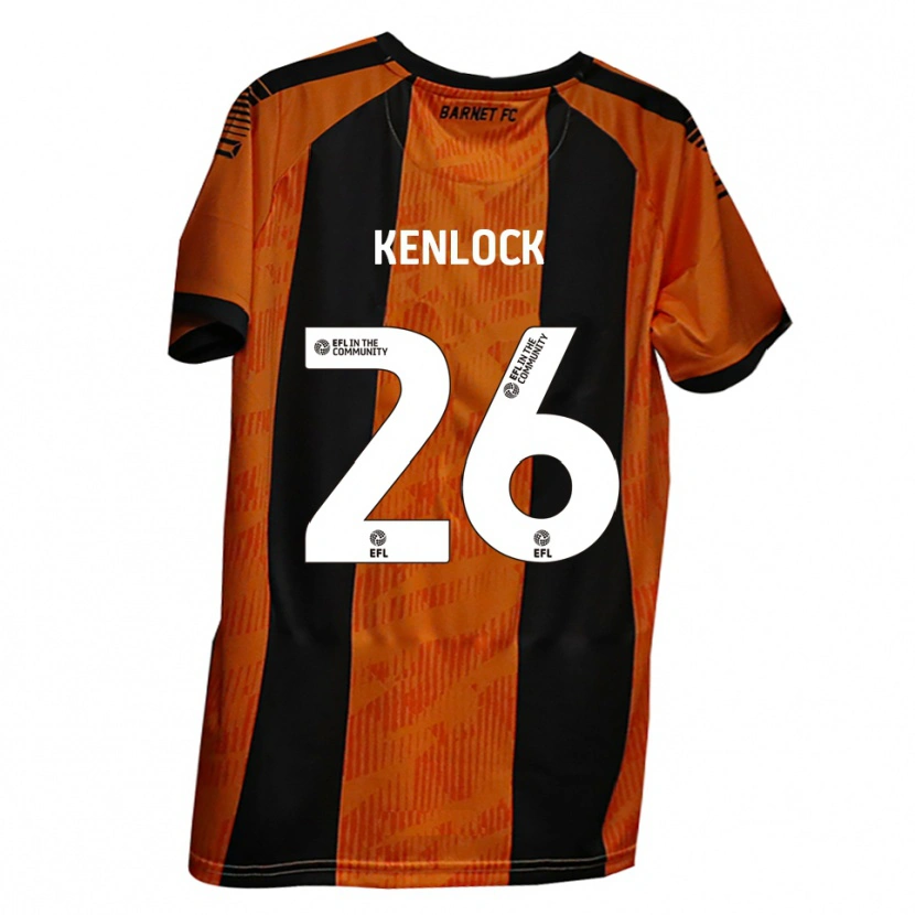 Danxen Homem Camisola Myles Kenlock #26 Laranja Preto Principal 2025/26 Camisa Brasil