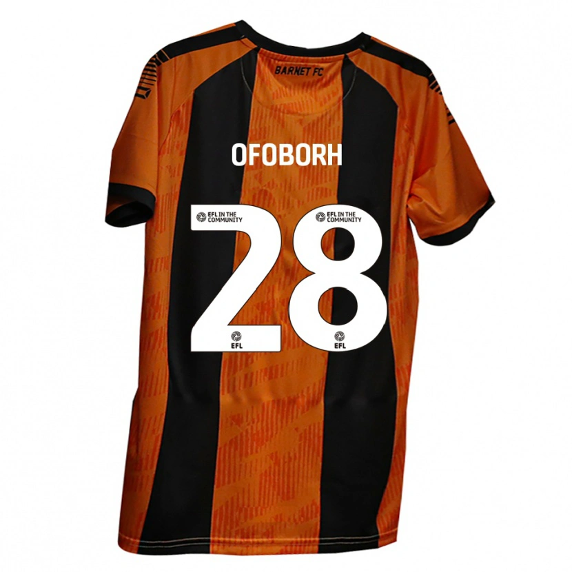Danxen Homem Camisola Nnamdi Ofoborh #28 Laranja Preto Principal 2025/26 Camisa Brasil