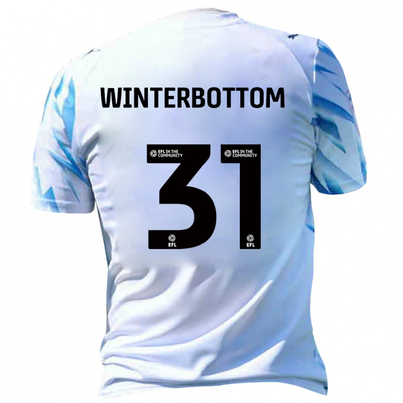 Danxen Homem Camisola Ben Winterbottom #31 Branco Azul Celeste Principal 2025/26 Camisa Brasil