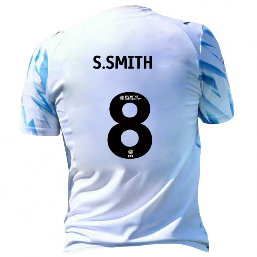 Danxen Homem Camisola Scott Smith #8 Branco Azul Celeste Principal 2025/26 Camisa Brasil