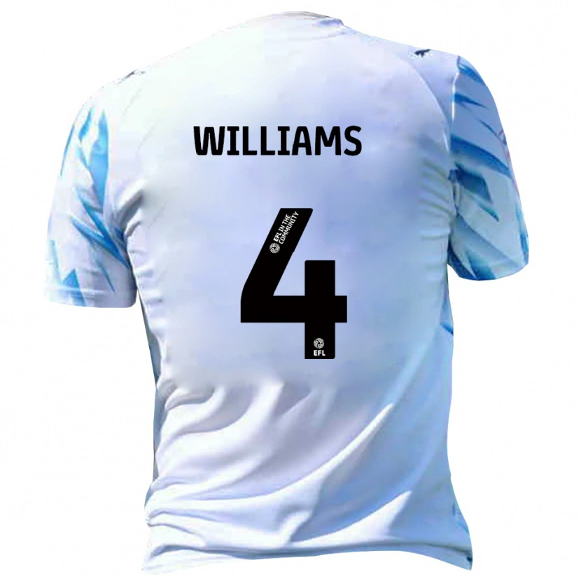 Danxen Homem Camisola Mj Williams #4 Branco Azul Celeste Principal 2025/26 Camisa Brasil