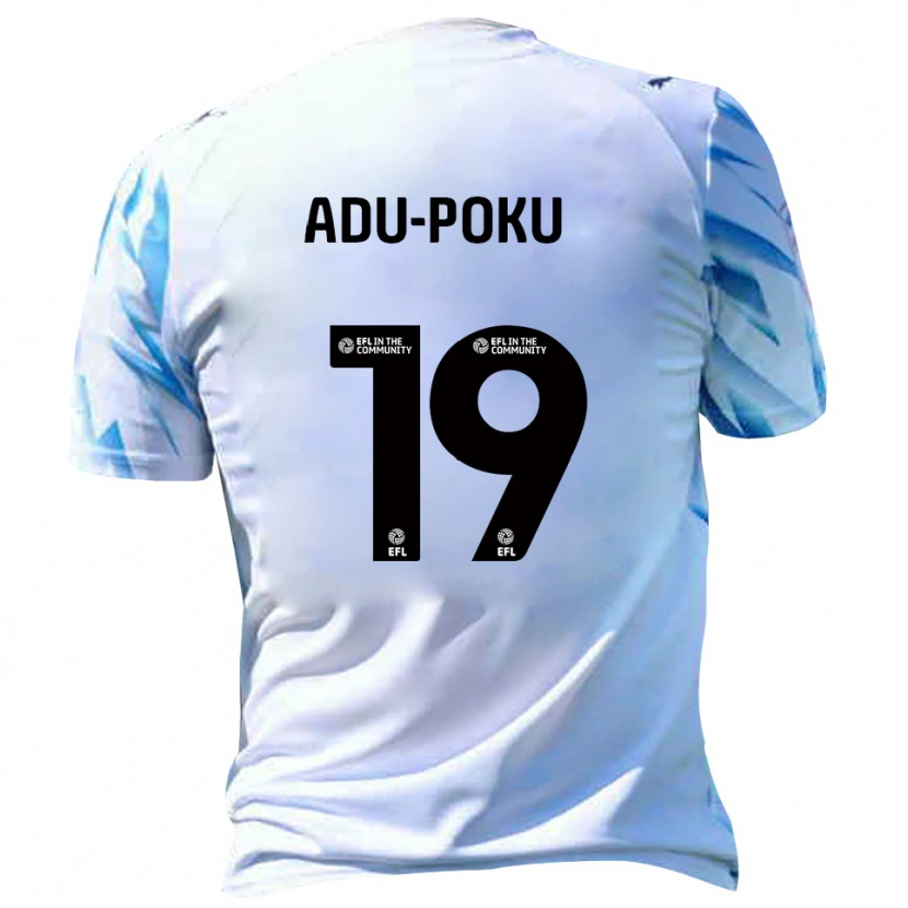 Danxen Homem Camisola Michael Adu-Poku #19 Branco Azul Celeste Principal 2025/26 Camisa Brasil