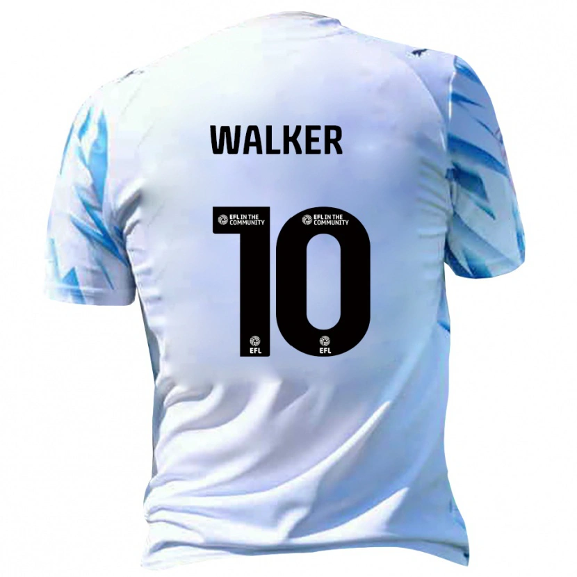 Danxen Homem Camisola Tyler Walker #10 Branco Azul Celeste Principal 2025/26 Camisa Brasil