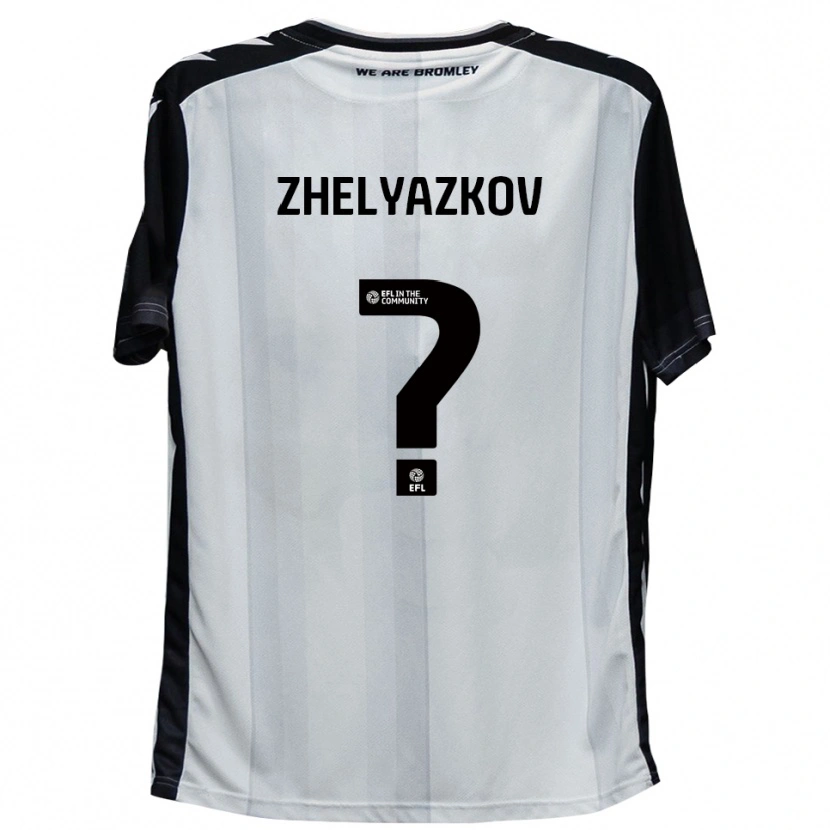 Danxen Homem Camisola Zhechko Zhelyazkov #0 Branco Preto Principal 2025/26 Camisa Brasil