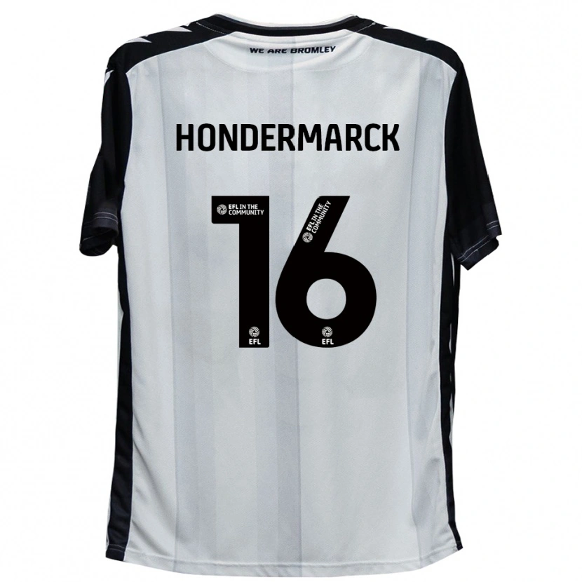 Danxen Homem Camisola William Hondermarck #16 Branco Preto Principal 2025/26 Camisa Brasil