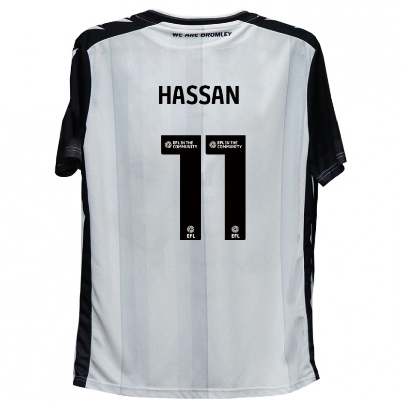 Danxen Homem Camisola Danai Hassan #11 Branco Preto Principal 2025/26 Camisa Brasil