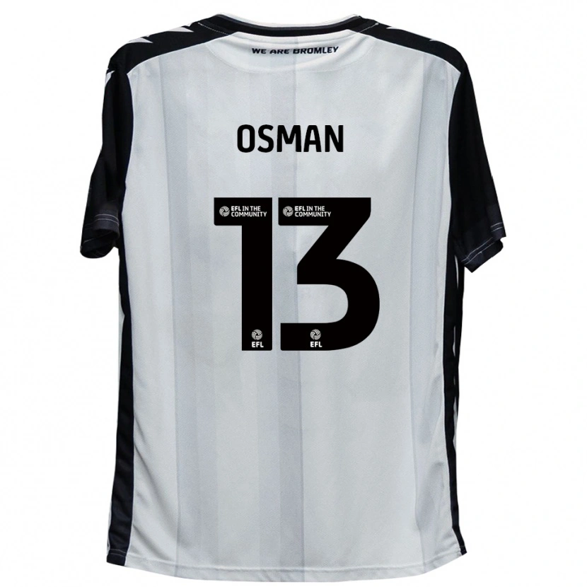 Danxen Homem Camisola Cemal Osman #13 Branco Preto Principal 2025/26 Camisa Brasil
