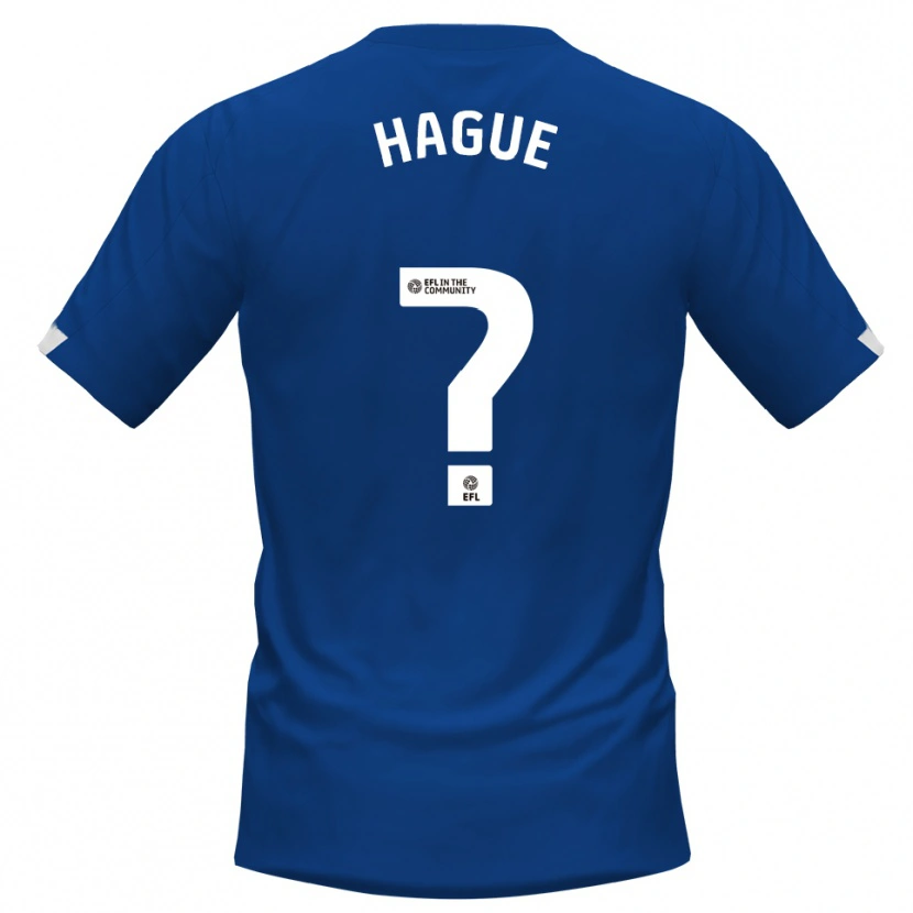 Danxen Homem Camisola Jon Hague #0 Azul Branco Principal 2025/26 Camisa Brasil