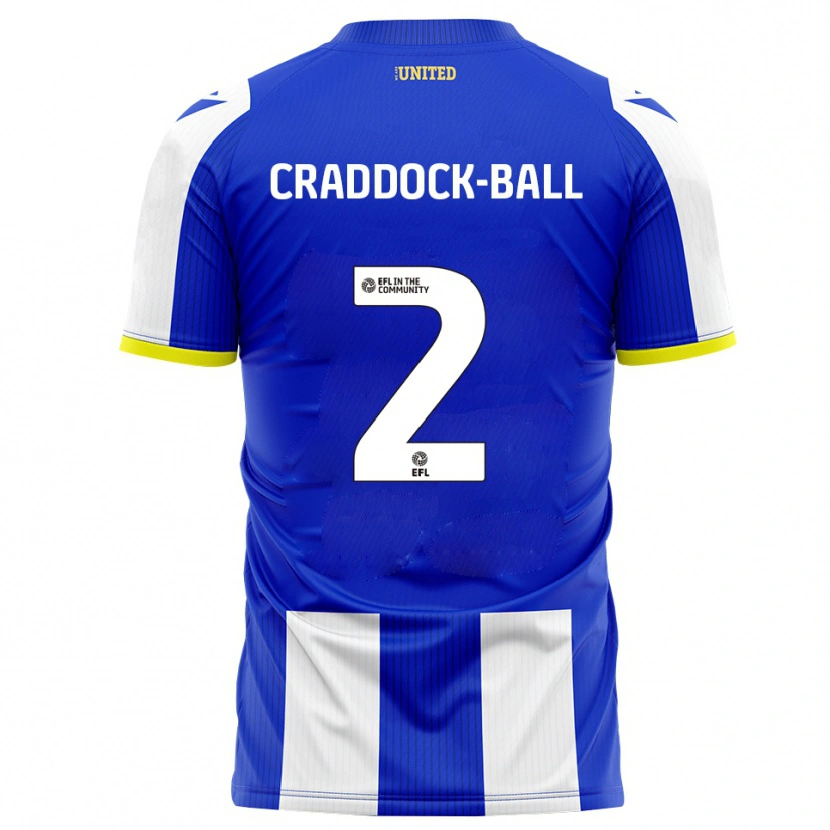 Danxen Homem Camisola Jac Craddock-Ball #2 Azul Branco Principal 2025/26 Camisa Brasil