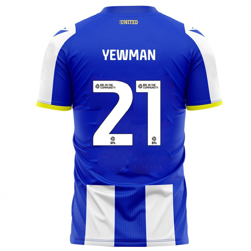 Danxen Homem Camisola Lucy Yewman #21 Azul Branco Principal 2025/26 Camisa Brasil