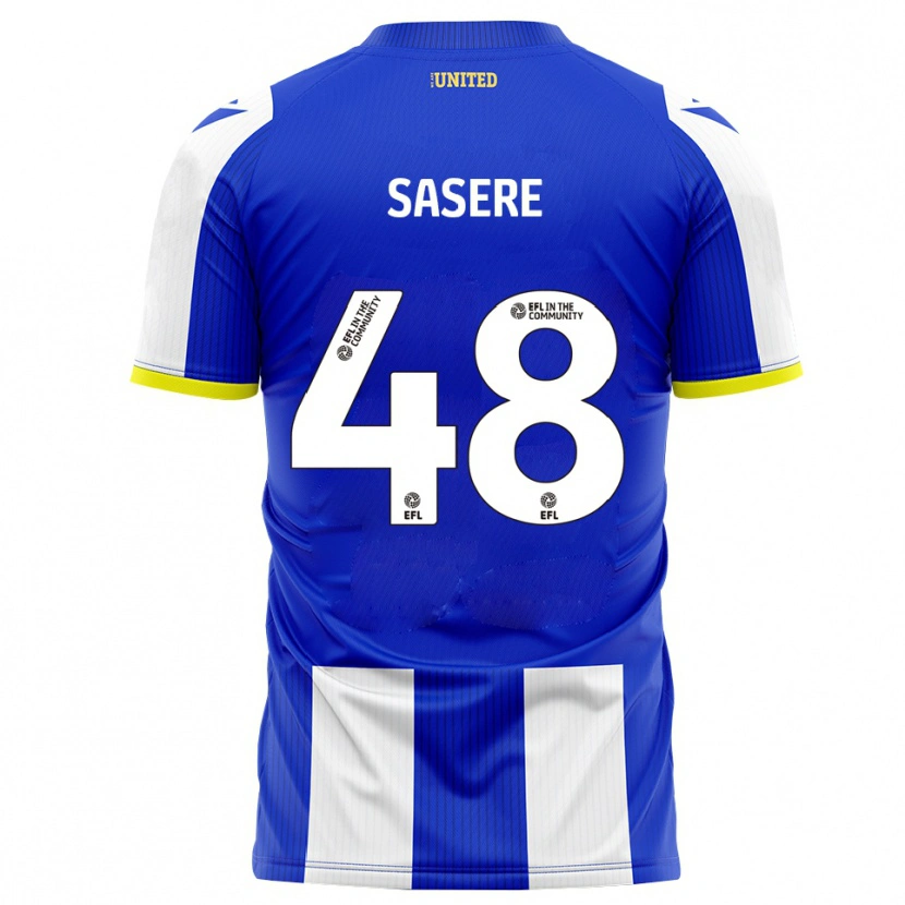 Danxen Homem Camisola James Sasere #48 Azul Branco Principal 2025/26 Camisa Brasil