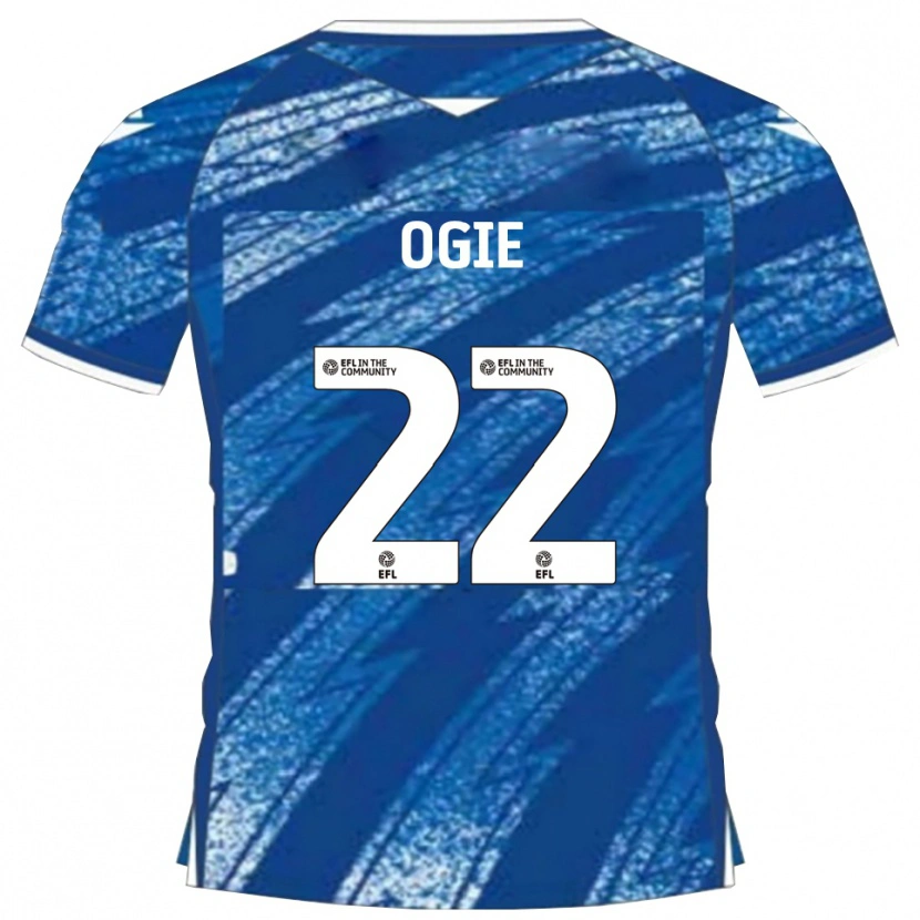 Danxen Homem Camisola Shadrach Ogie #22 Azul Branco Principal 2025/26 Camisa Brasil