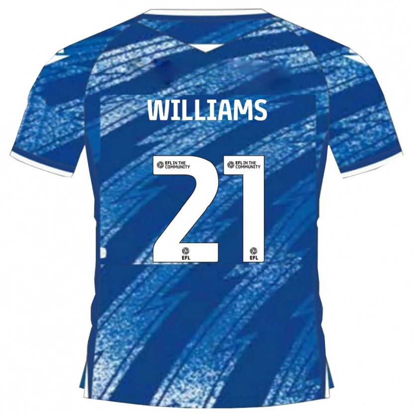 Danxen Homem Camisola Euan Williams #21 Azul Branco Principal 2025/26 Camisa Brasil