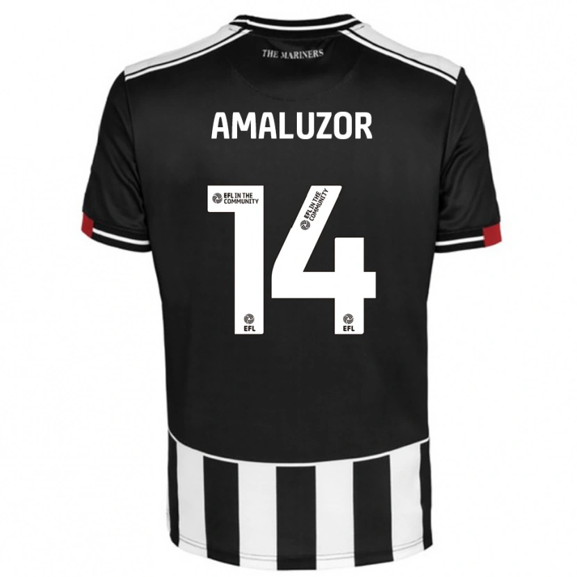 Danxen Homem Camisola Justin Amaluzor #14 Preto Branco Vermelho Principal 2025/26 Camisa Brasil