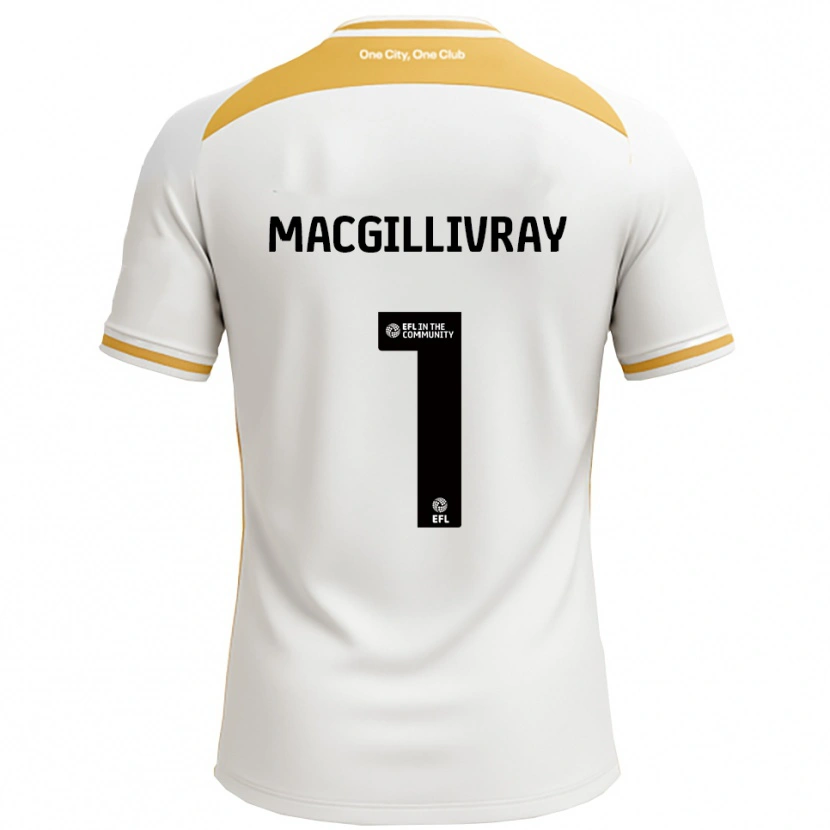 Danxen Homem Camisola Craig Macgillivray #1 Branco Dourado Principal 2025/26 Camisa Brasil