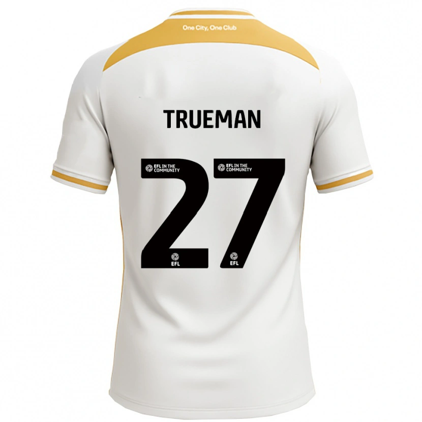 Danxen Homem Camisola Connal Trueman #27 Branco Dourado Principal 2025/26 Camisa Brasil